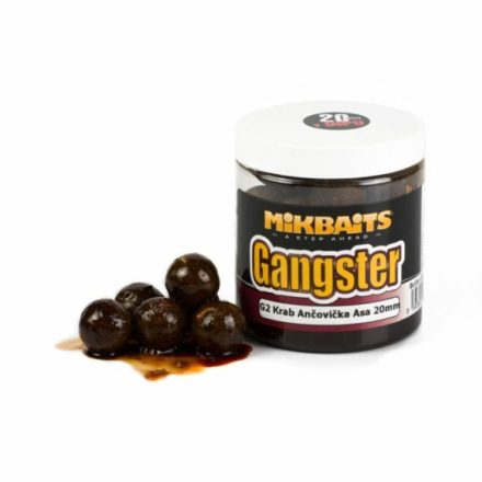 Mikbaits Gangster Boilies In Dip - G2 Crab Anchovy Asafoetida 20mm 250ml