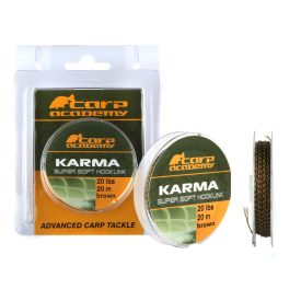   Carp Academy Karma Super Soft Hooklink 20lb 20m fonott előkezsinór