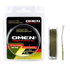   Carp Academy Omen Skinbraid Hooklink 20lb 20m bevonatos előkezsinór