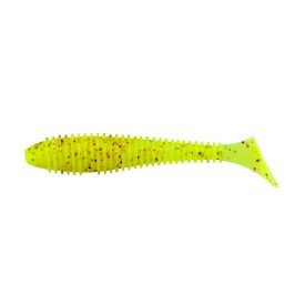   Keitech Swing Impact FAT 3,8"/#01-Chartreuse Red Flake gumihal
