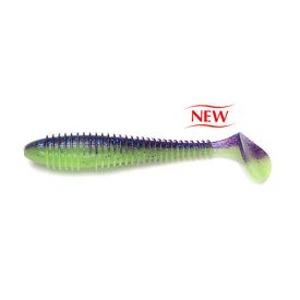   Keitech Swing Impact FAT 3,8"/#06-Violet Lime Belly gumihal