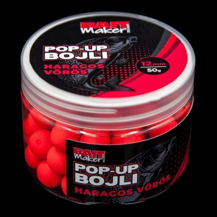 Bait Maker Pop Up Bojli 12mm Haragos Vörös 50g