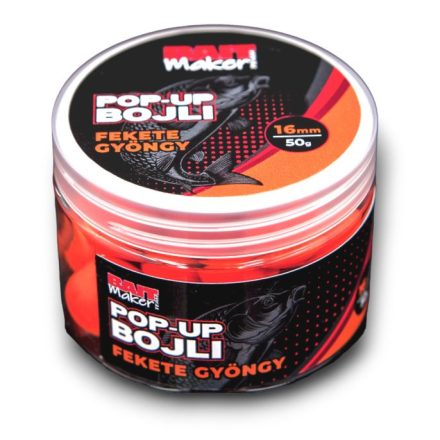 Bait Maker Pop Up Bojli 16mm Fekete Gyöngy 50g