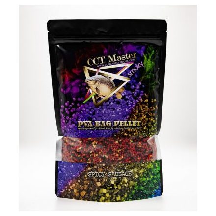 CCT Master Smoky PVA Bag Pellet Spicy Sausage 700g