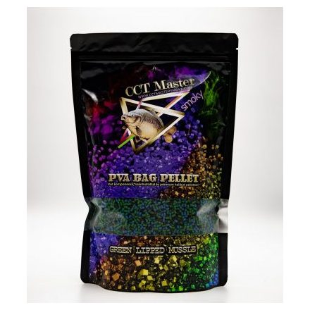 CCT Master Smoky PVA Bag Pellet Green Lipped Mussle 700g