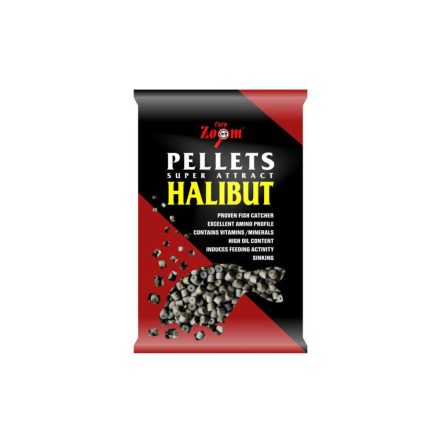 Carp Zoom Halibut Pellett 20mm 800g - fúrt