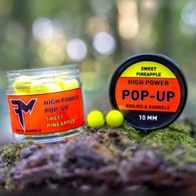   Feedermania High Power Pop Up Boilies&Barrels 10mm Sweet Pineapple