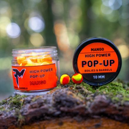Feedermania High Power Pop Up Boilies&Barrels 10mm Mango