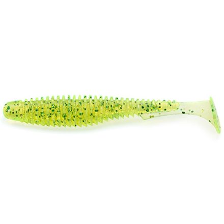 FISHUP U-Shad 4" 8db #026 - Flo Chartreuse/Green