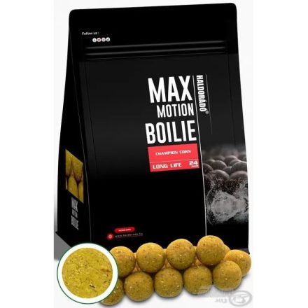 Haldorádó Max Motion Boilie Long Life 24mm 800g - Champion Corn