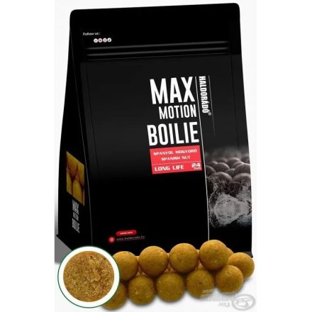 Haldorádó Max Motion Boilie Long Life 24mm 800g - Spanyol Mogyoró