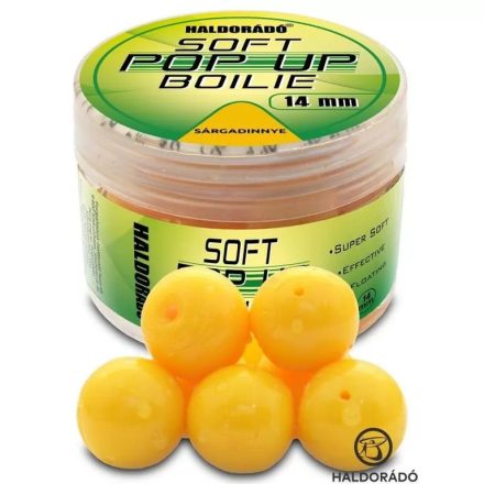 HALDORADO Super Soft Pop Up Boilie 14mm - Sárgadinnye