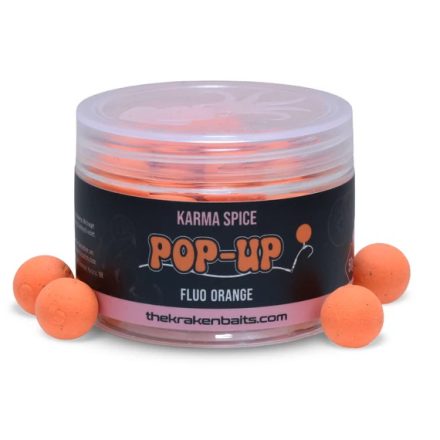 The Kraken Baits Karma Spice Fluo Orange Pop-Up 50g 15mm