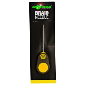 Korda Braided Hair Needle 7cm (sárga) fűzőtű