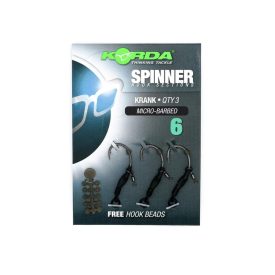 Korda Spinner Hook Sections Krank 6 előkészített horog