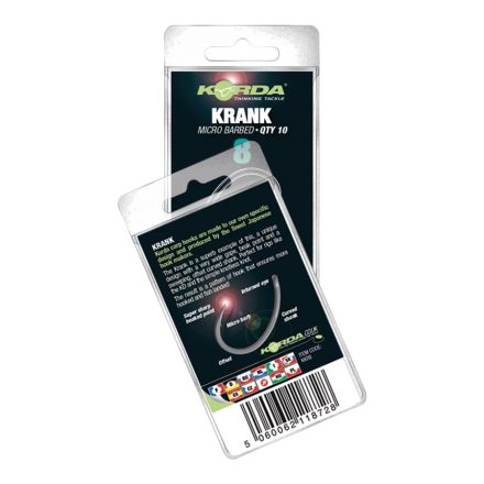 Korda Krank Size 04 pontyozó horog
