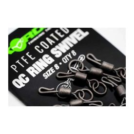 Korda PTFE QC Ring Swivel Size 8 karikás forgó