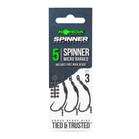 Korda Spinner Hook Sections Spinner 5 előkészített horog