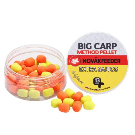 Novák Feeder Big Carp Method Pellet 13mm - Extra Sajtos