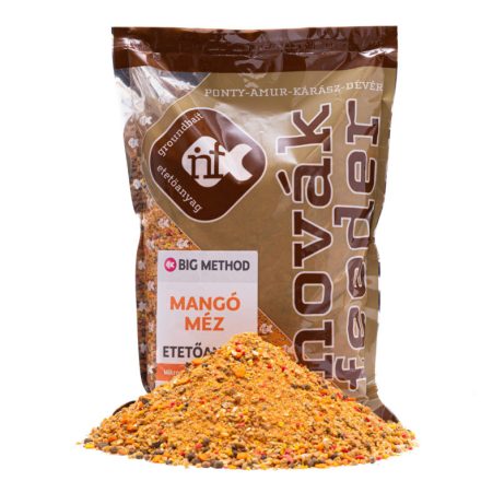 Novák Feeder Big Method Etetőanyag 1kg - Mangó/Méz
