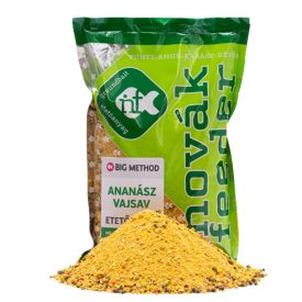 Novák Feeder Big Method Etetőanyag 1kg - Ananász/Vajsav