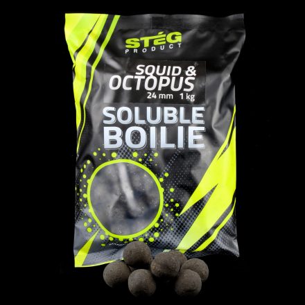 Stég Product Soluble Boilie 24mm Squid-Octopus 1kg