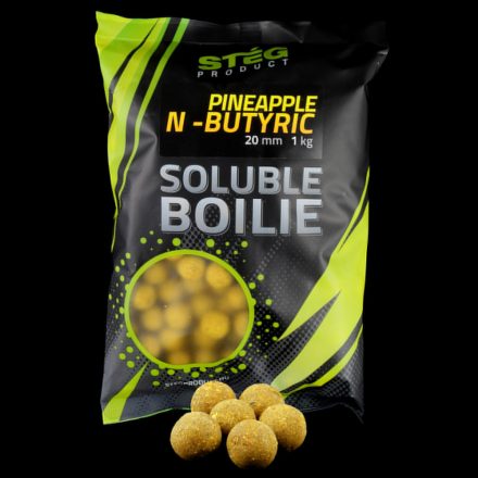 Stég Product Soluble Boilie 24mm Pineapple-N-Butyric 1kg