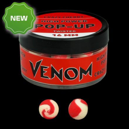 Venom High Power Pop Up Boilie 16mm Crazy Cherry 45g